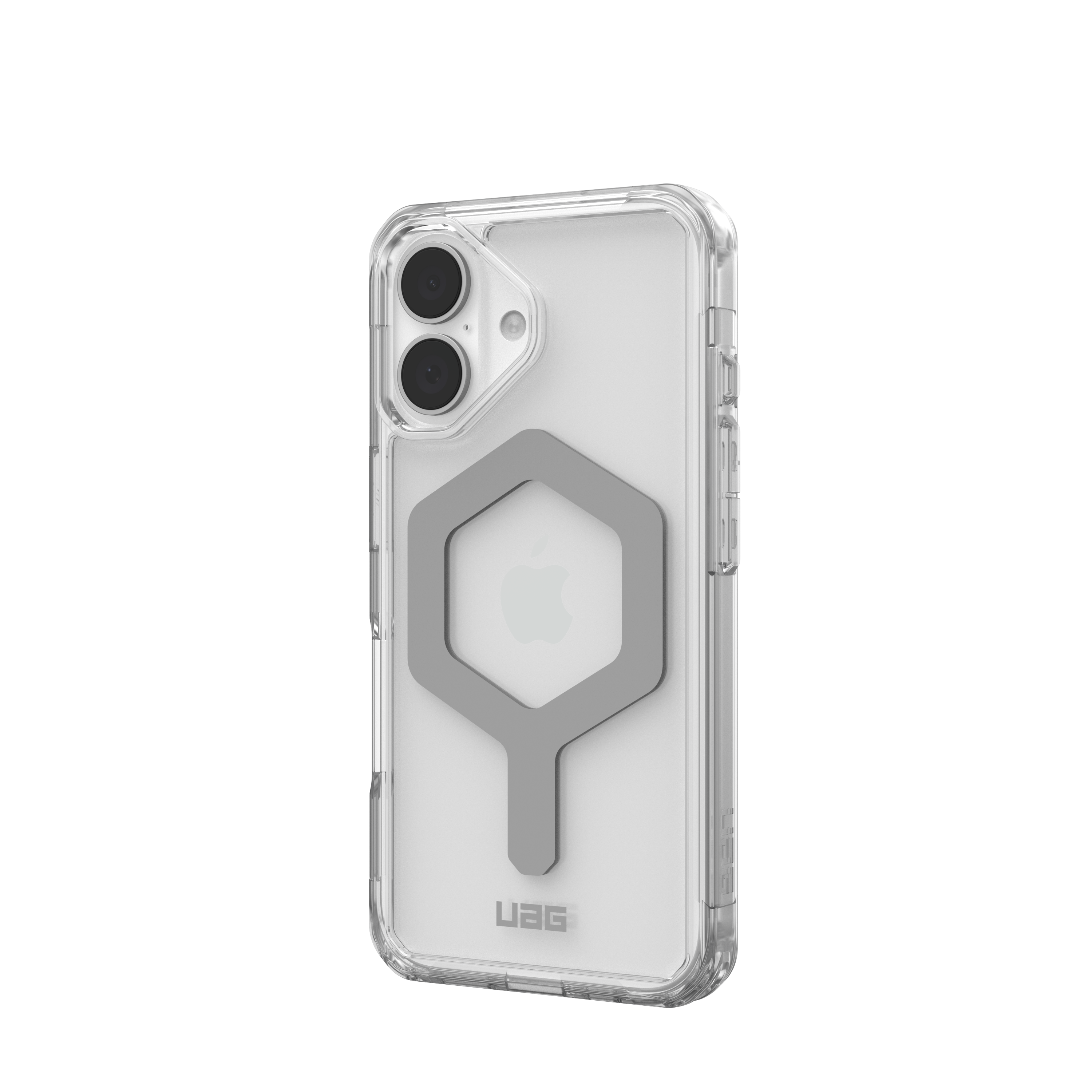 Alt View 1. UAG - Plyo Series Case with Magsafe for Apple iPhone 16 - Ice/Silver.