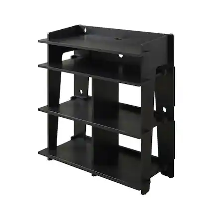 Front. Crosley Furniture - Soho Record Storage Console - Black.