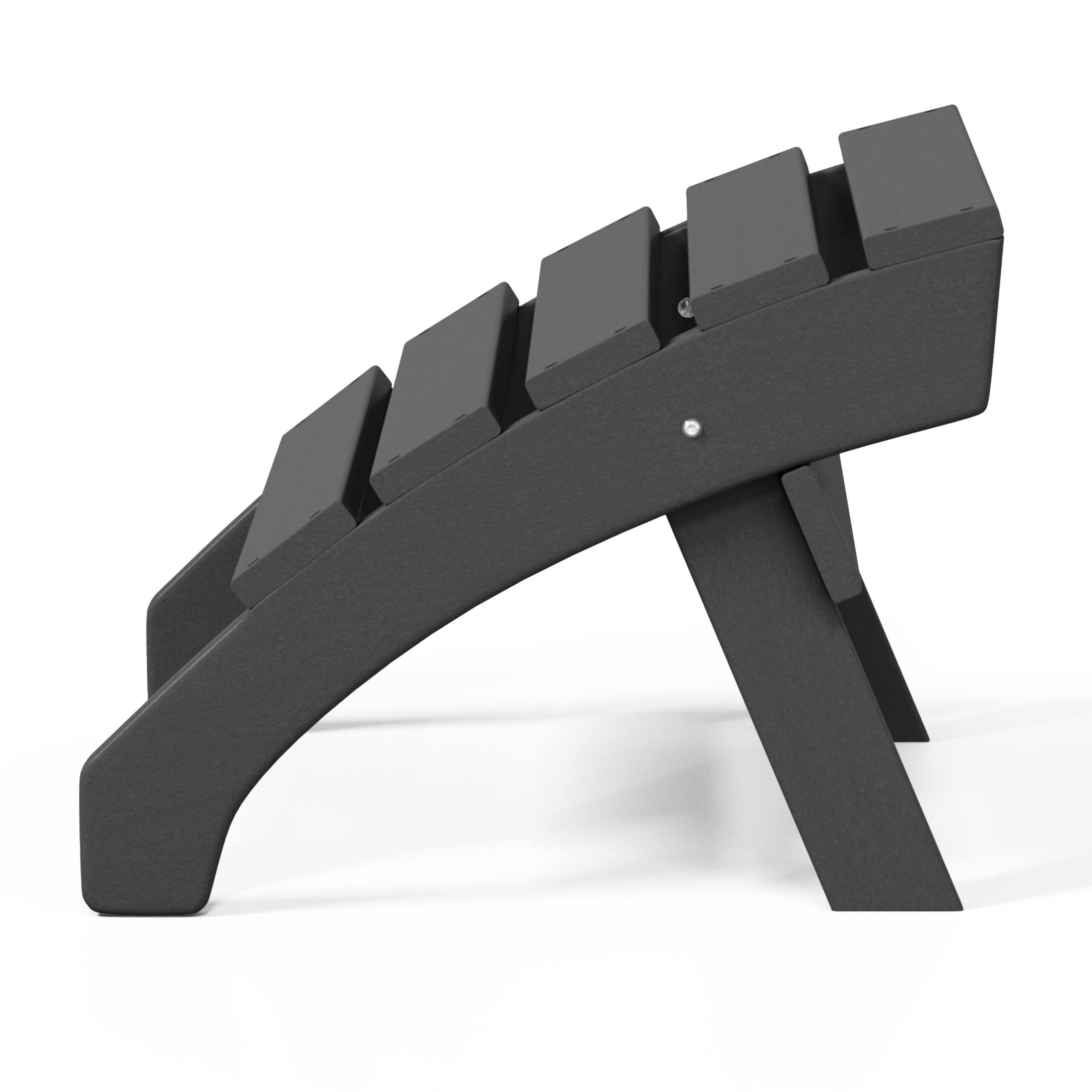 Alt View 3. WestinTrends - WestinTrends Dylan Outdoor Adirondack Chair With Ottoman 2-Piece Set - Gray.