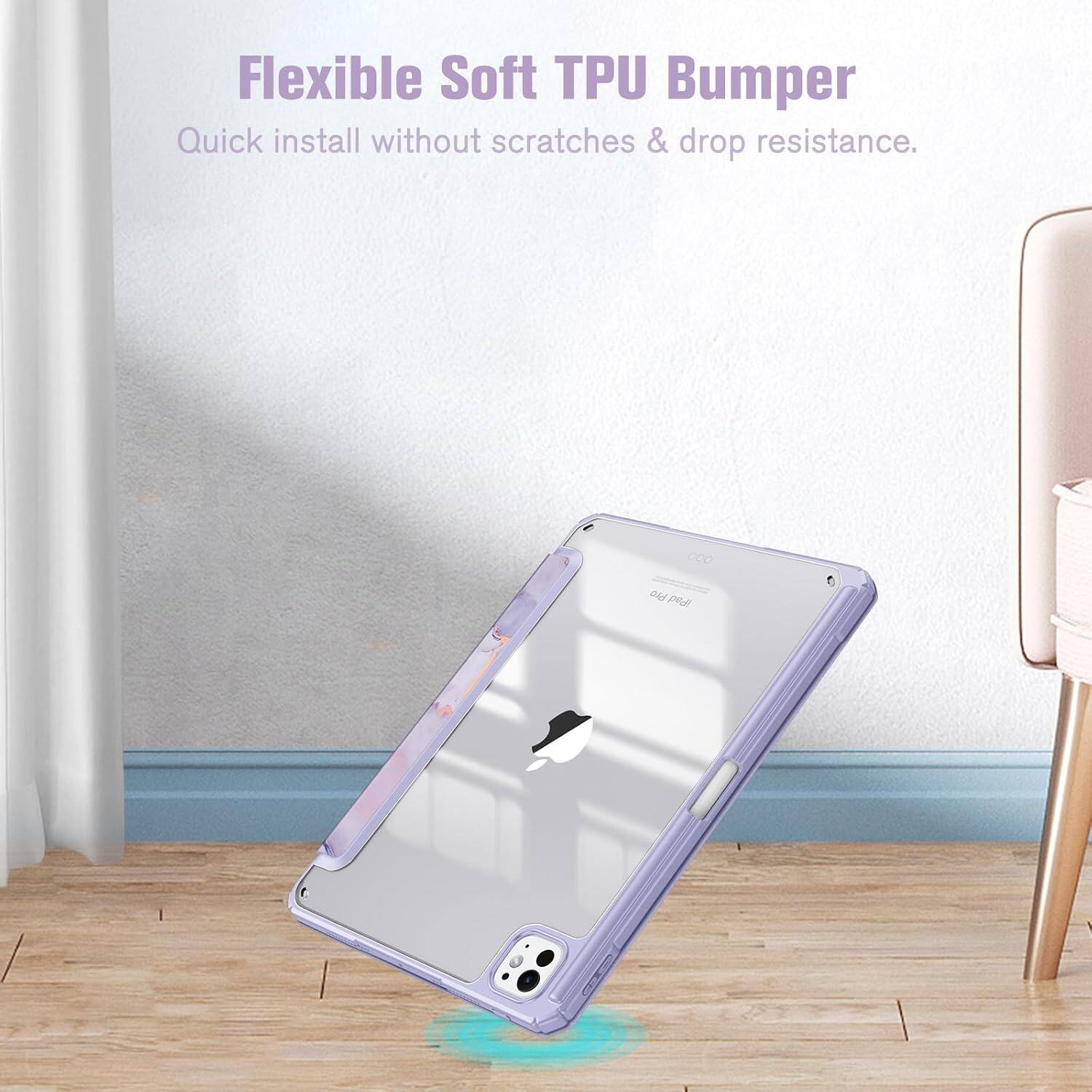 Flexible Soft TPU Bumper  
Quick install without scratches & drop resistance.