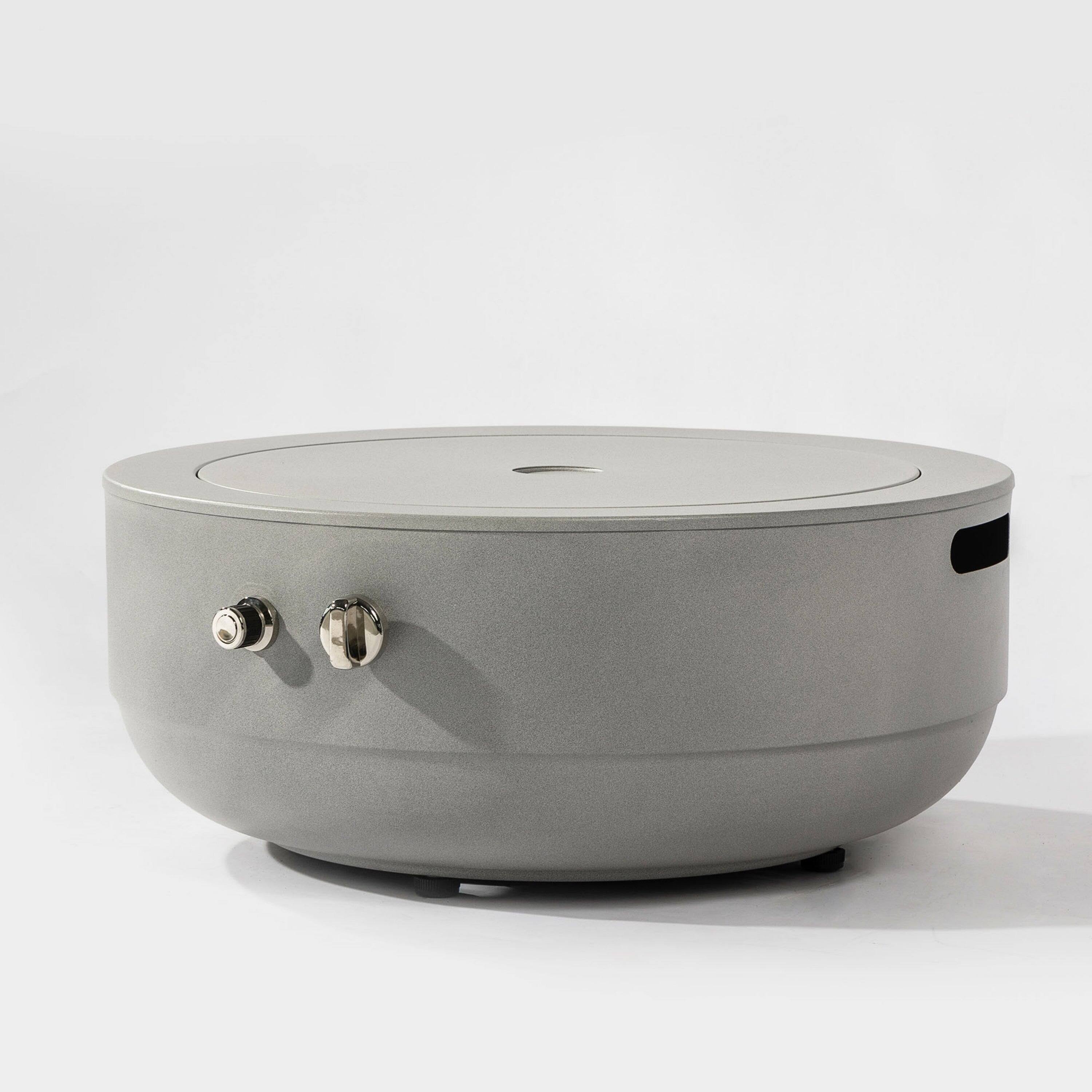 "Boyel Living - 24"" Propane Gas Fire Pit Bowl, 50000 BTU Round Steel Fire Pit for Outside Patio Deck Garden Backyard- Grey - Gray" price history on PriceWatchPro