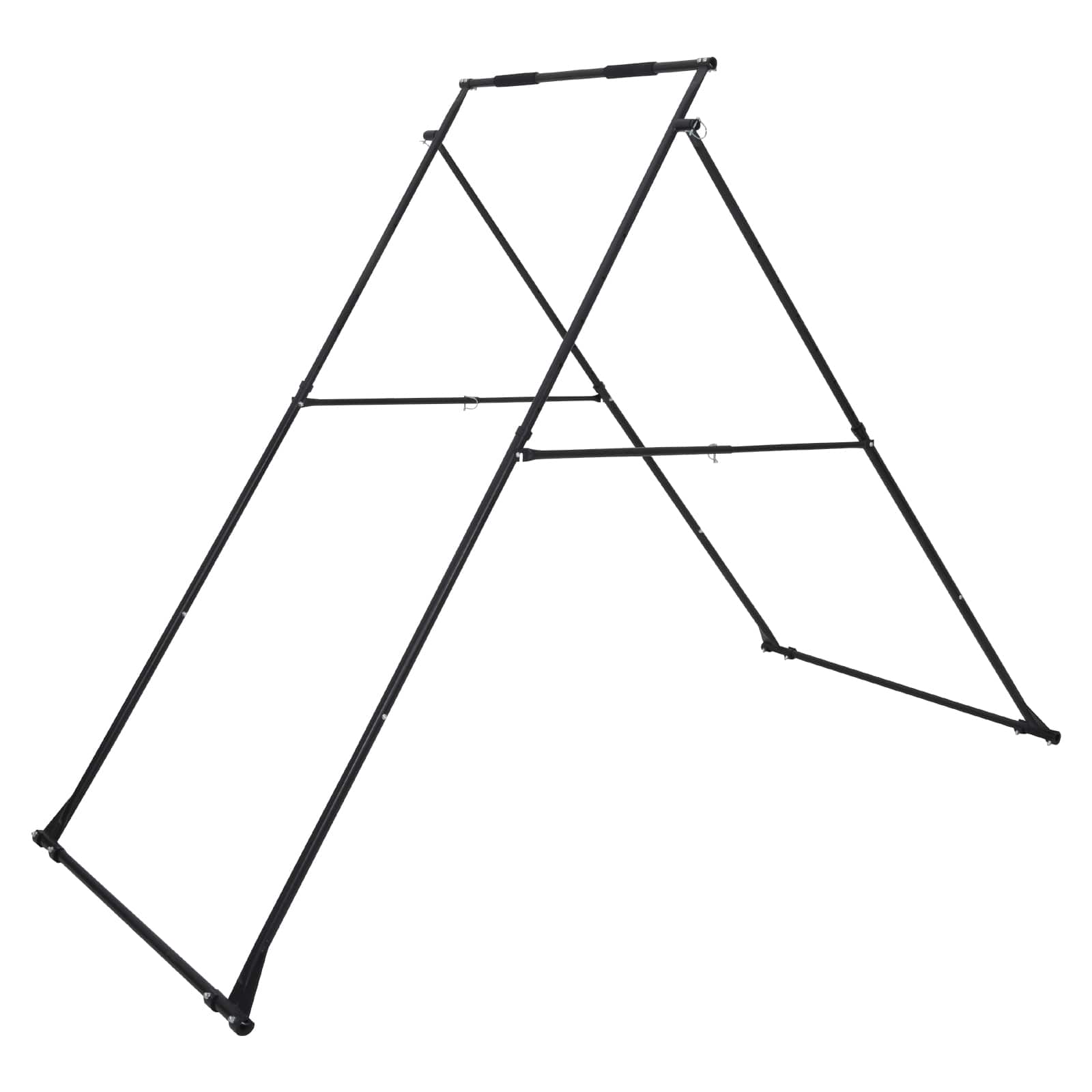 VEVOR - Yoga Stand Frame, Max 440.9 lbs Load Swing Stand, Triangular Structure Yoga Aerial Rig, Aerial Silk Stands with EVA Foam - Black
