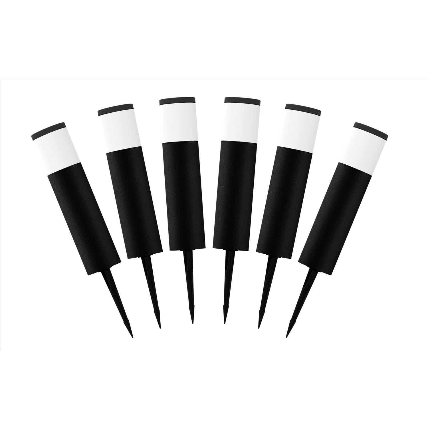 Living Accents - Black/White Low Voltage 9 W LED Pathway Light 6 pk