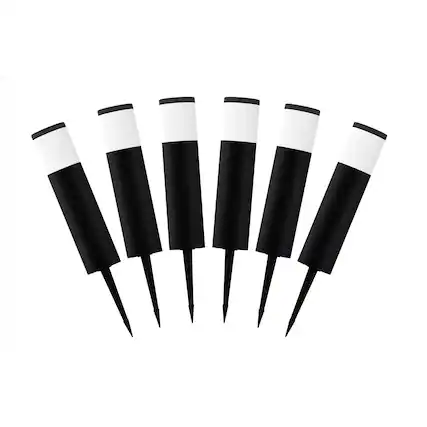 Front. Living Accents - Living Accents Black/White Low Voltage 9 W LED Pathway Light 6 pk.
