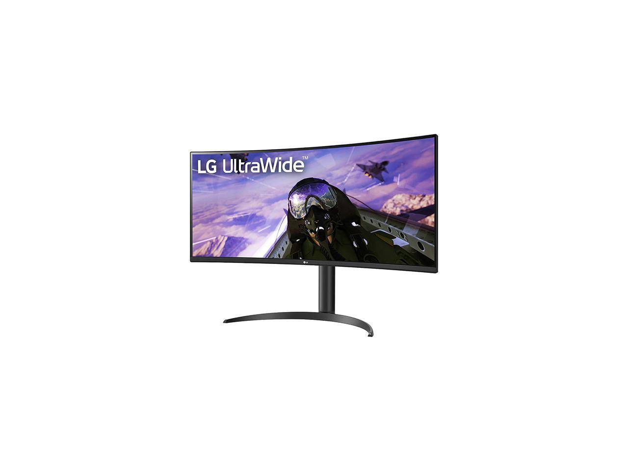 Alt View 2. LG - LG 34BP65C-B 34" UWQHD 3440 x 1440 Curved Screen LED LCD Monitor 21:9 160Hz FreeSync VA Monitor - Black.
