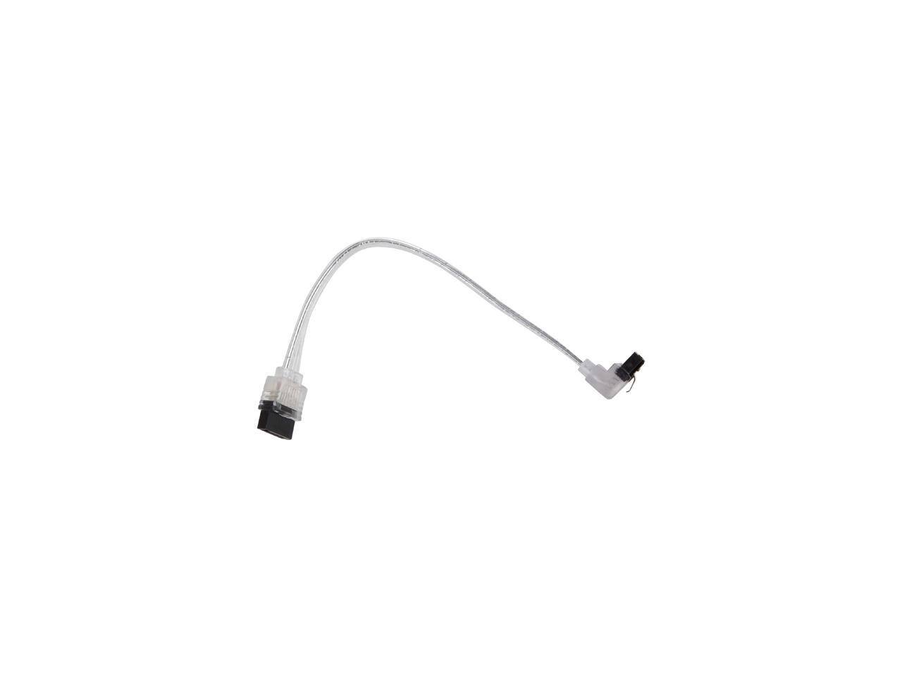 Alt View 1. Nippon Labs - Nippon Labs SATA3L0.5FT-90/180SL-10P 6" SATA III Male to Male Latching Cable(Flat to Right Angle), Silver - 10 Packs.