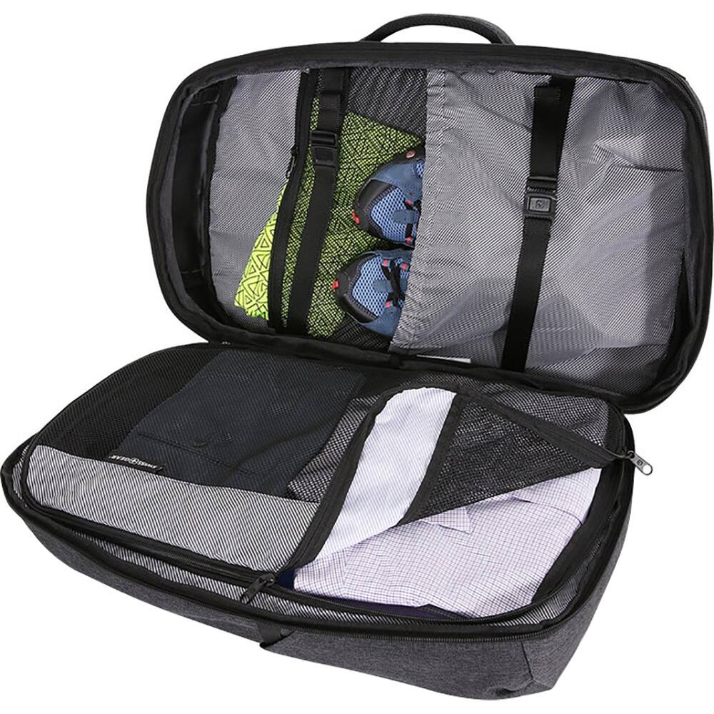 Alt View 4. SwissGear - 22" Hybrid Travel Laptop Backpack 6067 - Heather Grey.