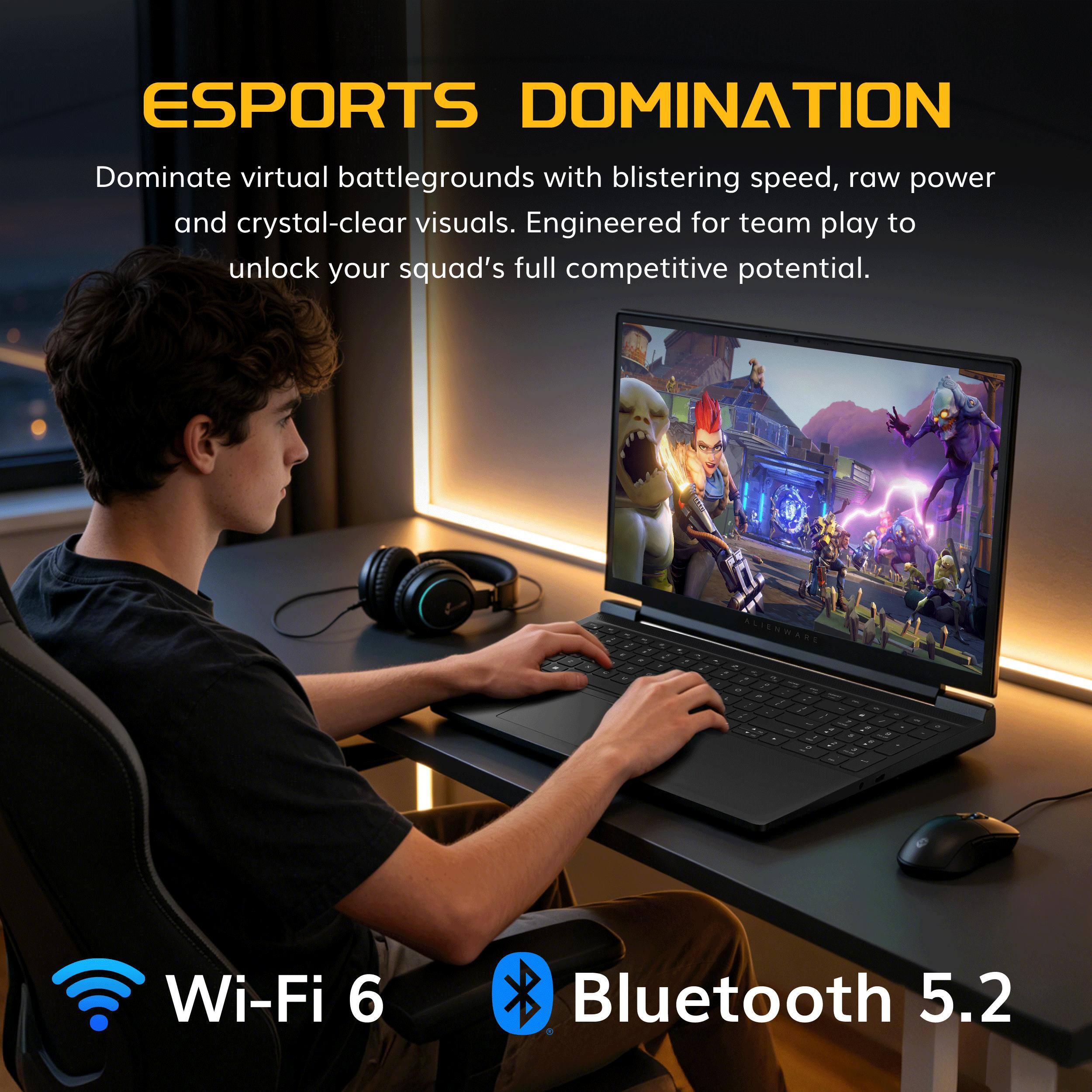 ESPORTS DOMINATION

Dominate virtual battlegrounds with blistering speed, raw power and crystal-clear visuals. Engineered for team play to unlock your squad's full competitive potential.

Wi-Fi 6
Bluetooth 5.2