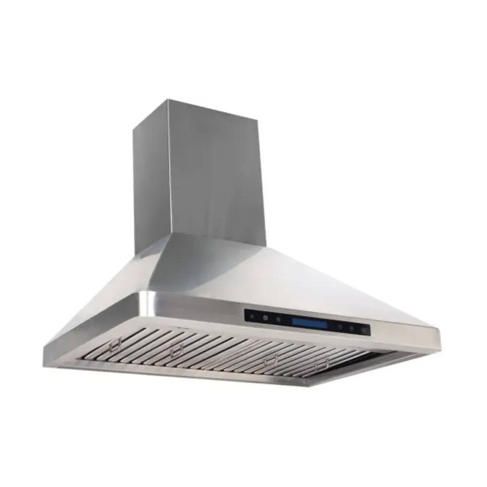Alt View 2. Verona - Verona 36 inch Chimney Wall Hood with 600 CFM Airflow (Stainless Steel) - Stainless Steel.
