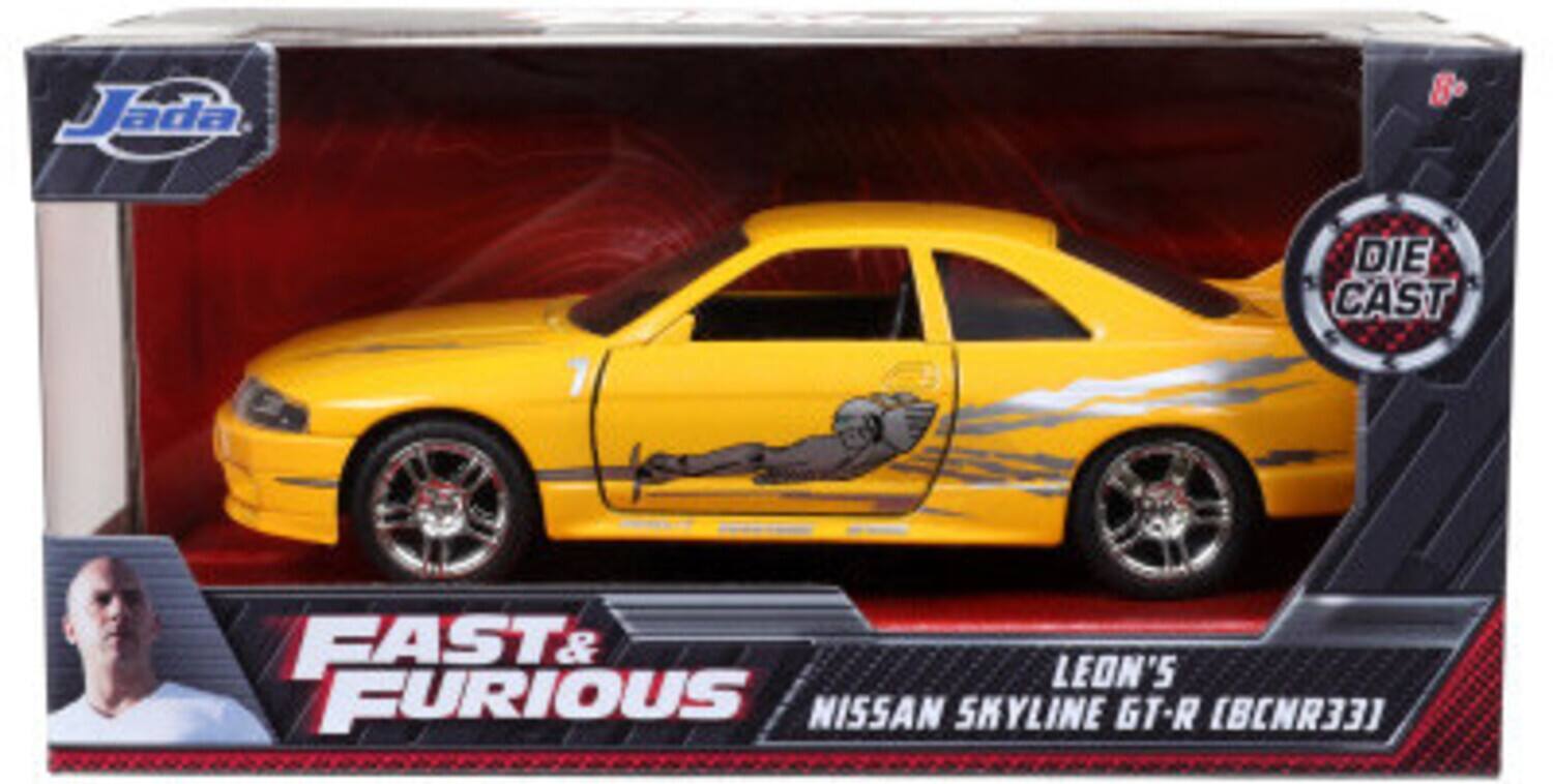 Jada Die Cast 7: Fast & Furious - Leon's Nissan Skyline GT-R (BCNR33)