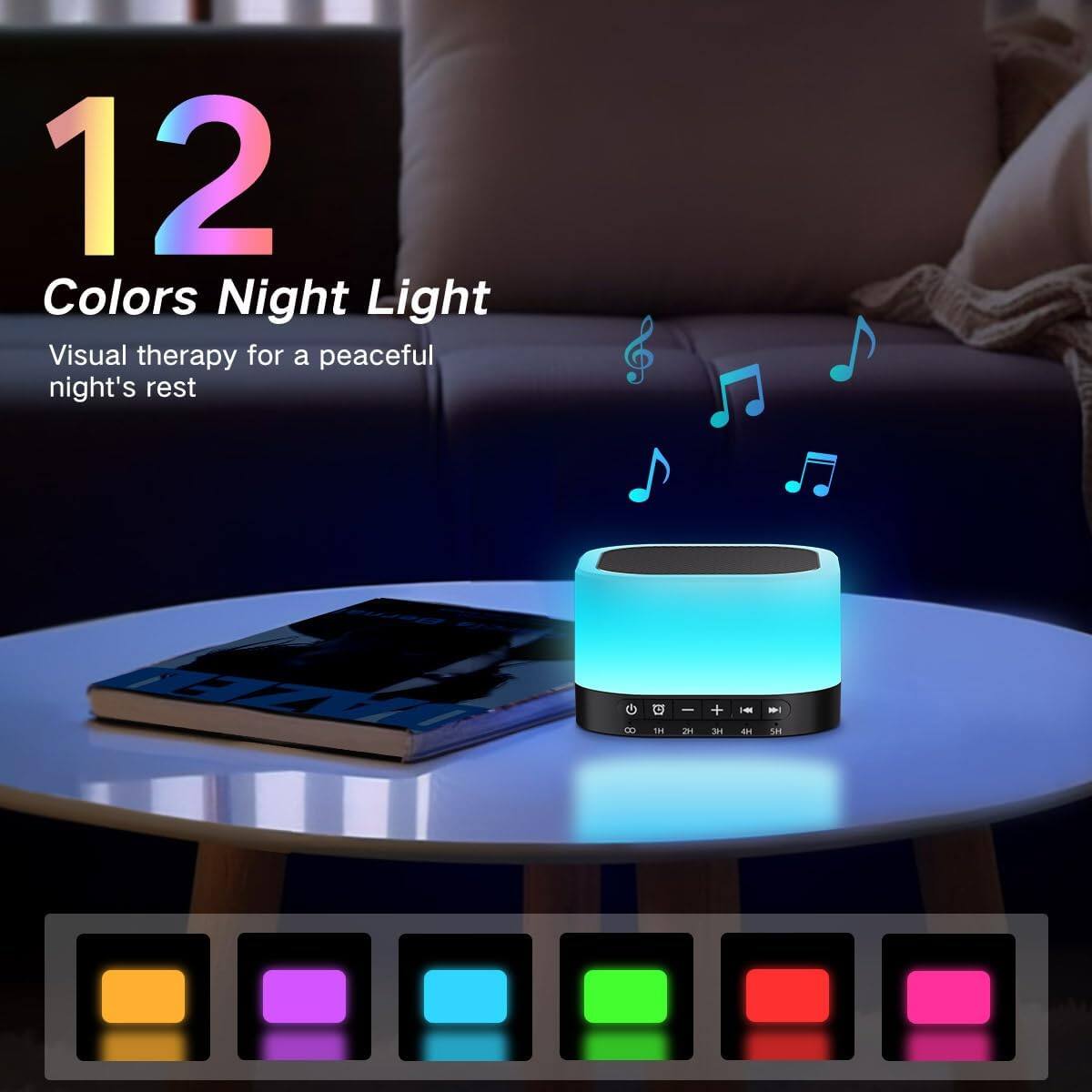 12 Colors Night Light  
Visual therapy for a peaceful night's rest