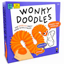 EZTW1 - Wonky Doodles - Hilarious Drawing Games For Family Game Night & Parties Board Adults With Doodler 150 Word Whiteboard 8 - Default
