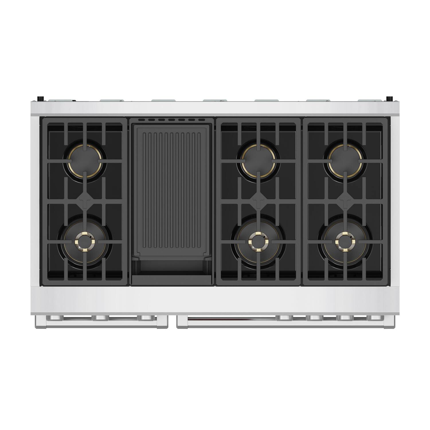 Alt View 1. Thor Kitchen - 7.6 Cu Ft. Freestanding Double Oven Dual Fuel Gas Range with 7 Burners - Stainless Steel.