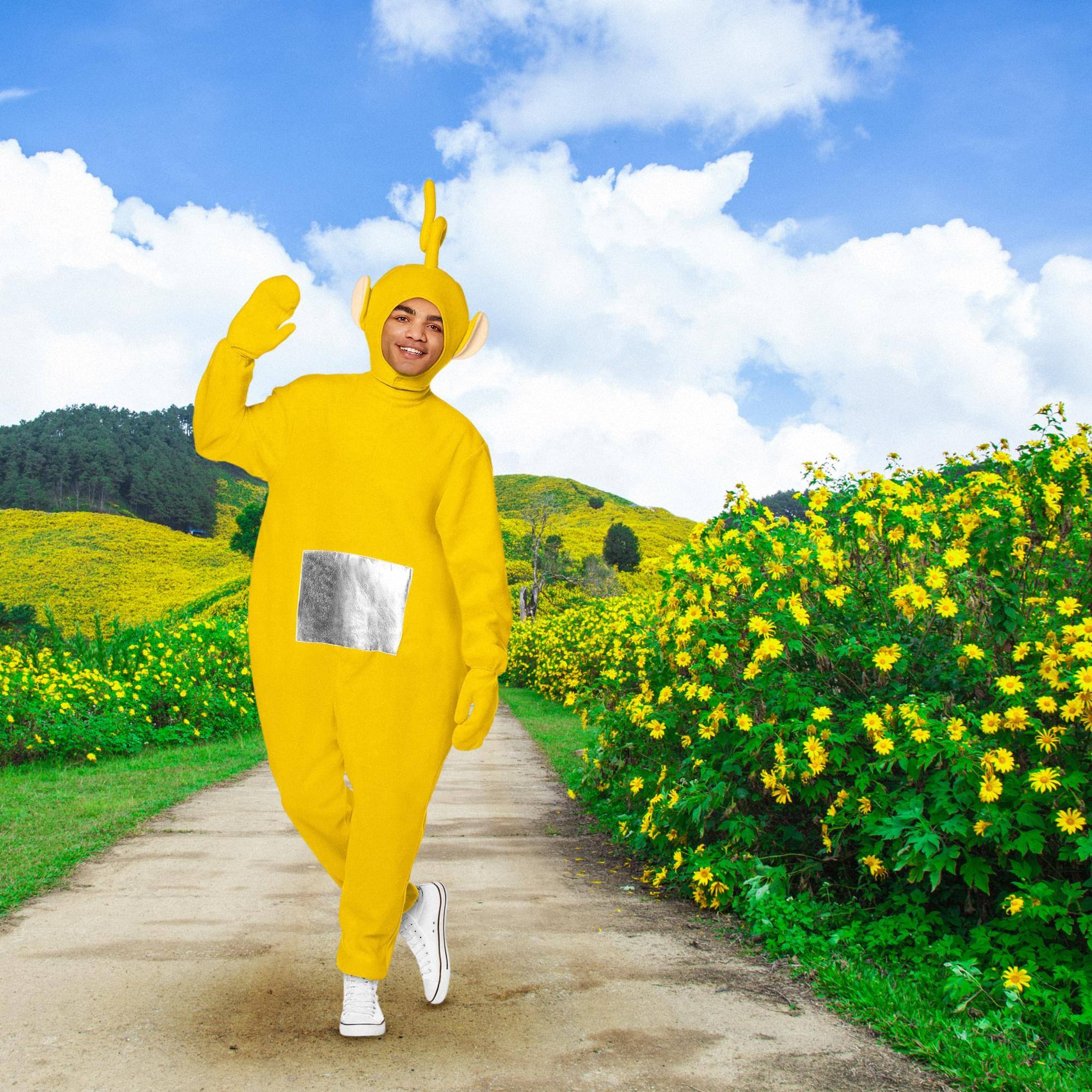Alt View 1. InSpirit Designs - Teletubbies Laa-Laa Adult Costume | XL - Yellow.