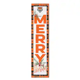 Jardine - Idaho State Bengals 12'' x 48'' Outdoor Merry Christmas Leaner - White