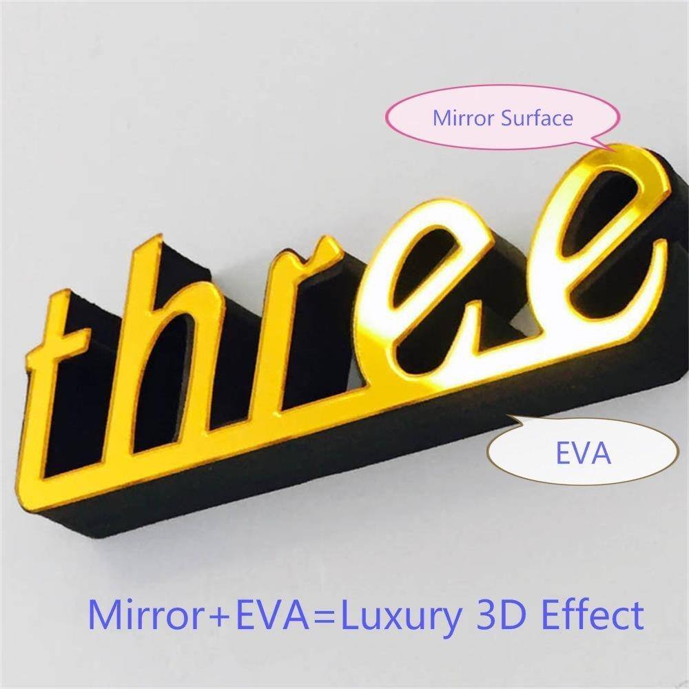 Mirror Surface  
three  
EVA  
Mirror + EVA = Luxury 3D Effect