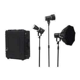 Aputure - STORM 80c Portable 3 Light Kit with ProLock Hyper Reflector