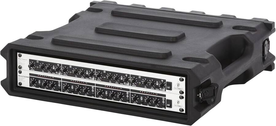 Of Multi Depth Rack Gator 2U Rotationally Molded Rack Case with 19 Inch Depth and Dual ...
