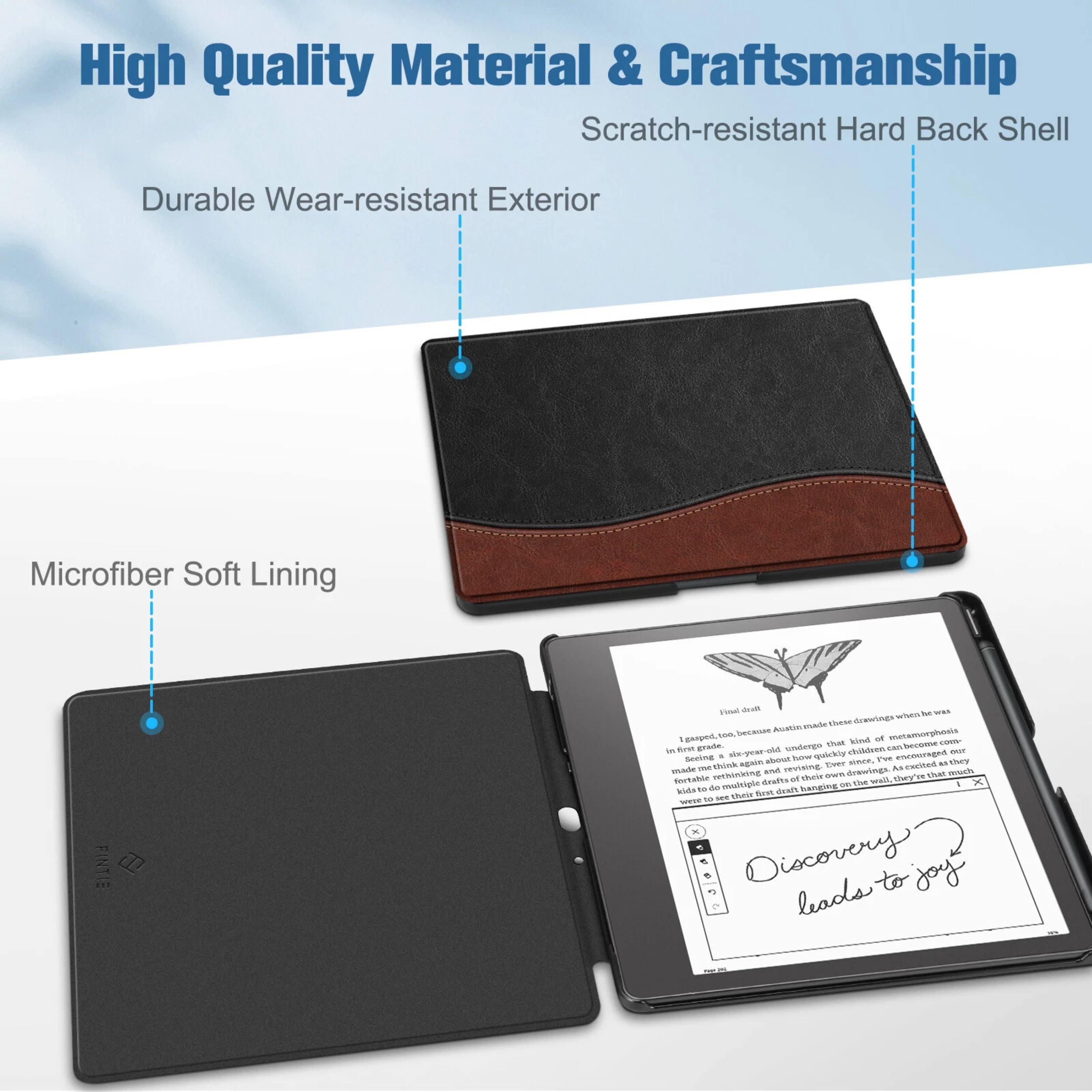 High Quality Material & Craftsmanship

- Scratch-resistant Hard Back Shell
- Durable Wear-resistant Exterior
- Microfiber Soft Lining