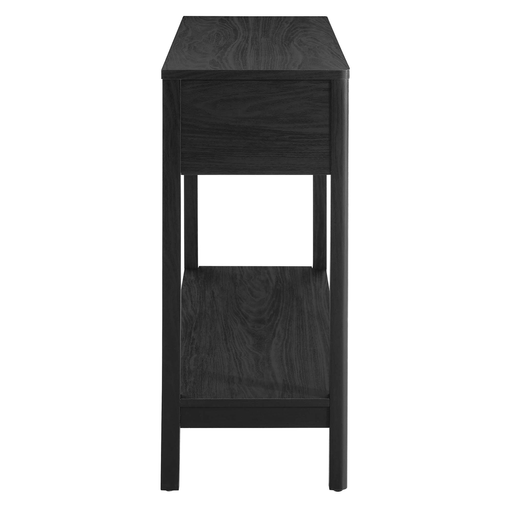 Alt View 2. Modway - Chaucer Wood Entryway Console Table by Modway - Black.