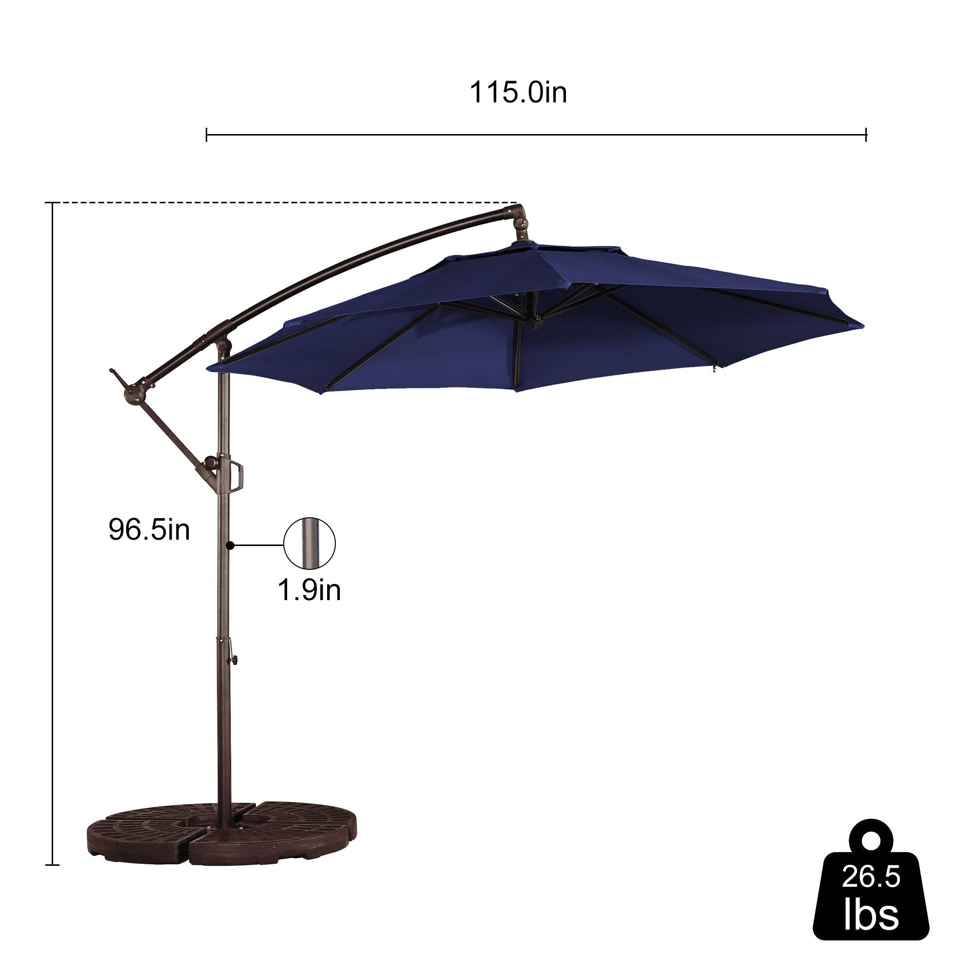 115.0in  
96.5in  
1.9in  
26.5 lbs