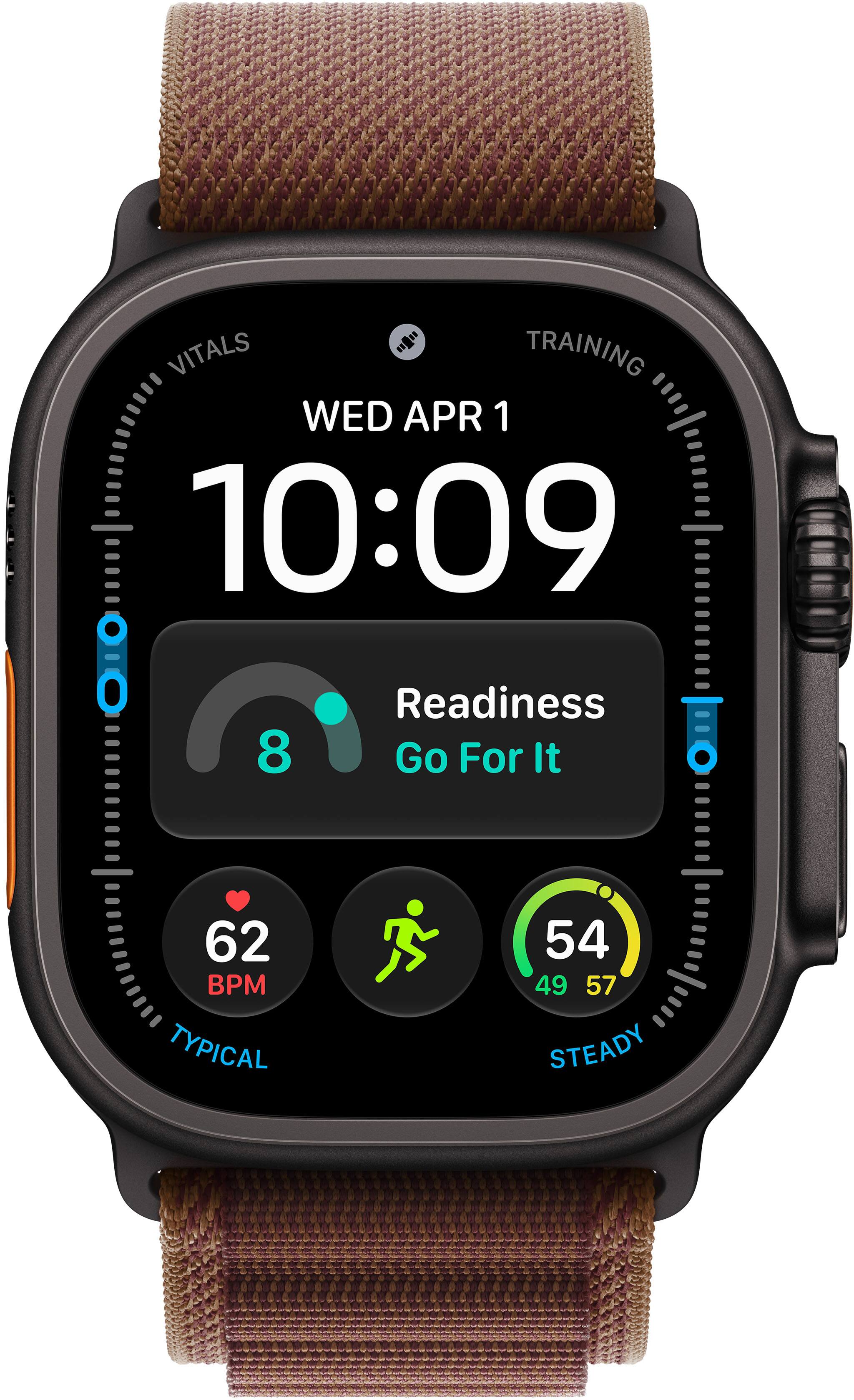 VITALS IIIIII TRAINING WED APR 1 10:09  
Readiness 8 Go For It  
62 BPM TYPICAL  
54 49 57 STEADY