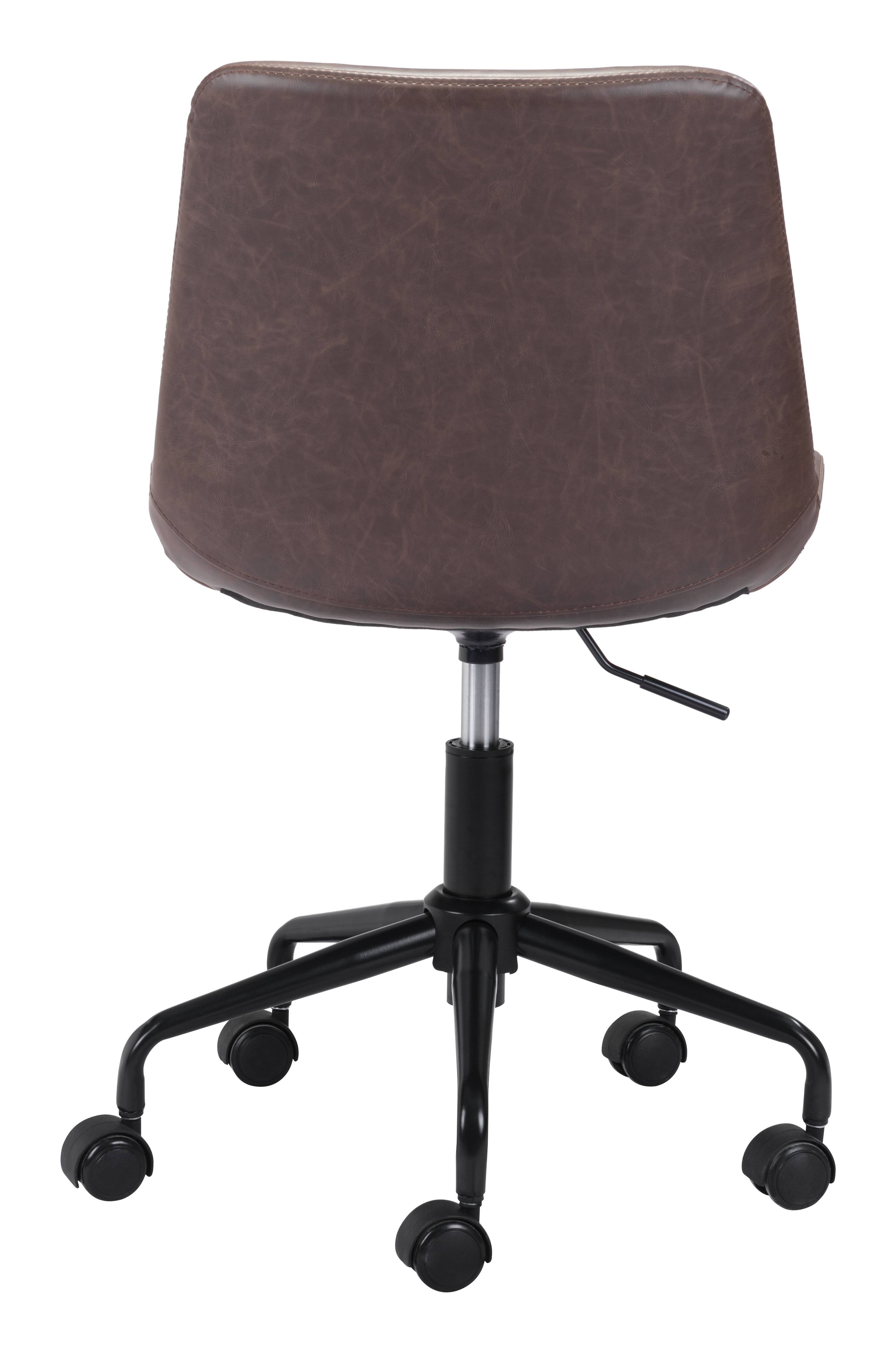 Alt View 2. Hivvago - Byron Office Chair Brown - Brown.