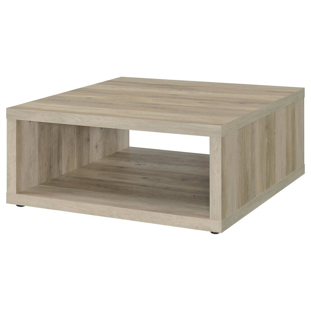 Alt View 4. Coaster Co. of America - Frisco Square Engineered Wood Coffee Table Distressed Pine - Brown.