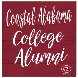 Jardine - Coastal Alabama Community College 10'' x 10'' Alumni Plaque - Maroon