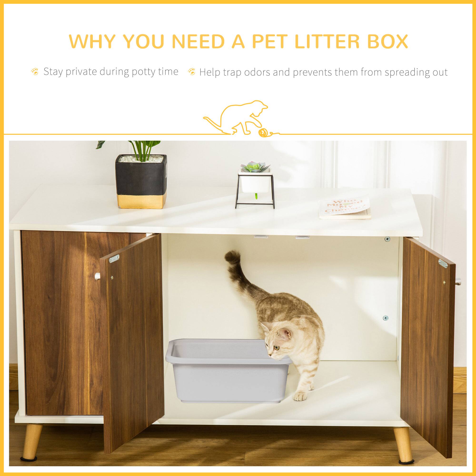 WHY YOU NEED A PET LITTER BOX

- Stay private during potty time
- Help trap odors and prevent them from spreading out