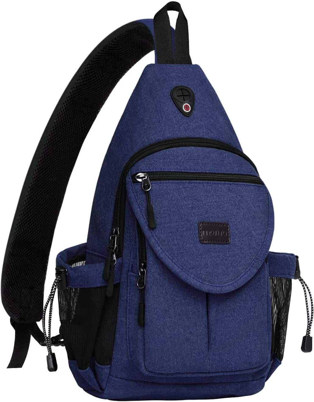 mosiso - Sling Backpack Canvas Crossbody Hiking Daypack Bag with Anti-theft Pocket - Navy Blue price history on PriceWatchPro