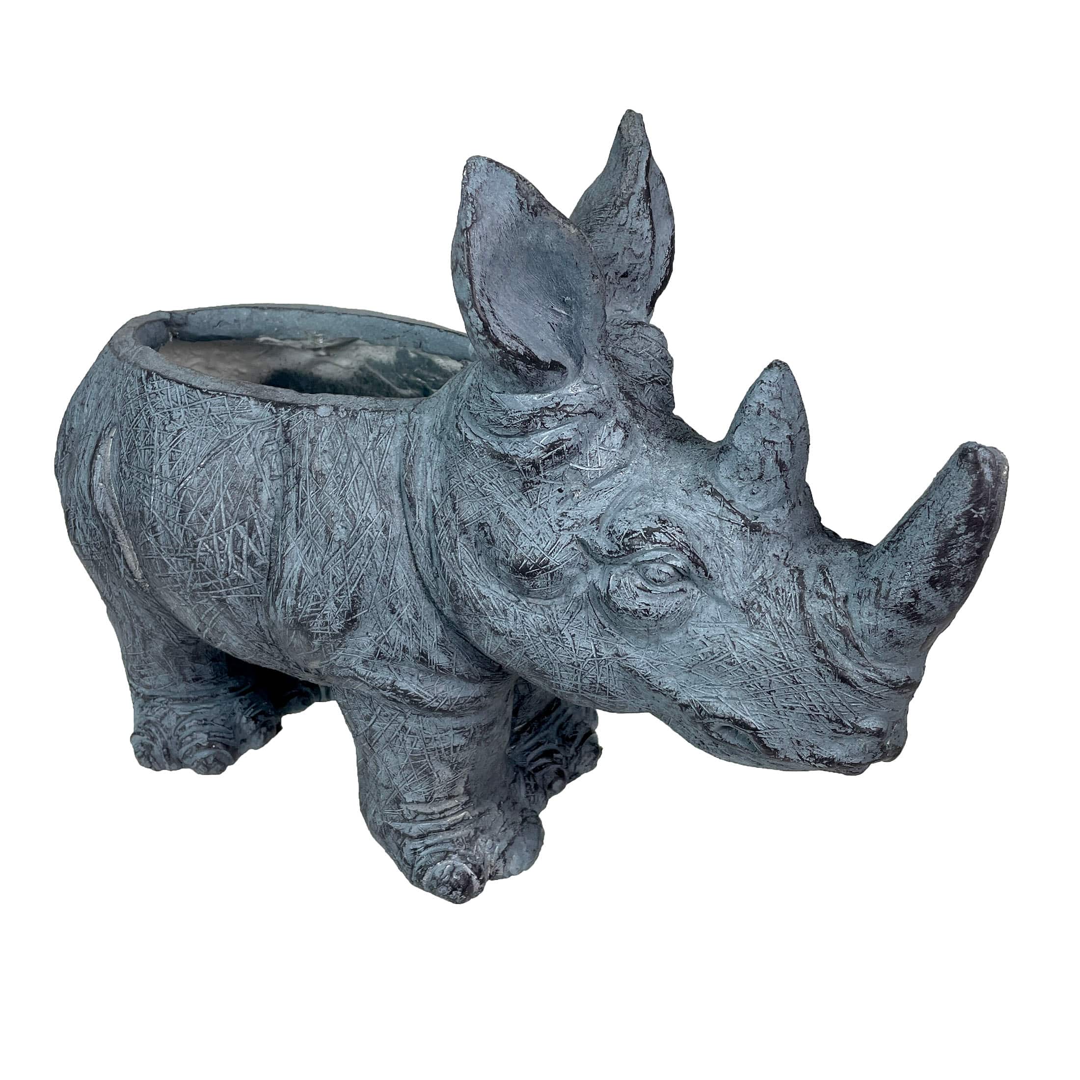 "Zeckos - Grey Rhino MGO Planter - 18.5"" - Weather-Resistant Magnesium - Indoor/Outdoor - Gray" price history on PriceWatchPro