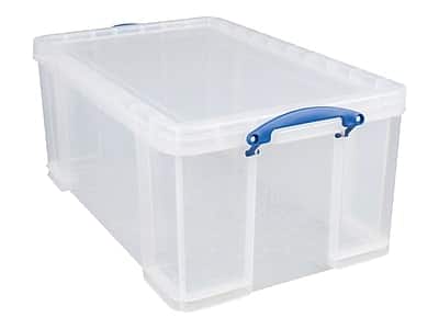 Really Useful Box - Really Useful Box® 64 Liter Snap Lid Storage Bin, (66L CCB) - Clear price history on PriceWatchPro