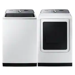 Samsung - Top Load Washer/Dryer Pair - White