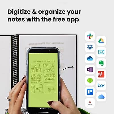 Digitize & organize your notes with the free app

- Evernote
- Google Drive
- Microsoft Outlook
- Trello
- Slack
- Notion
- Asana
- Box