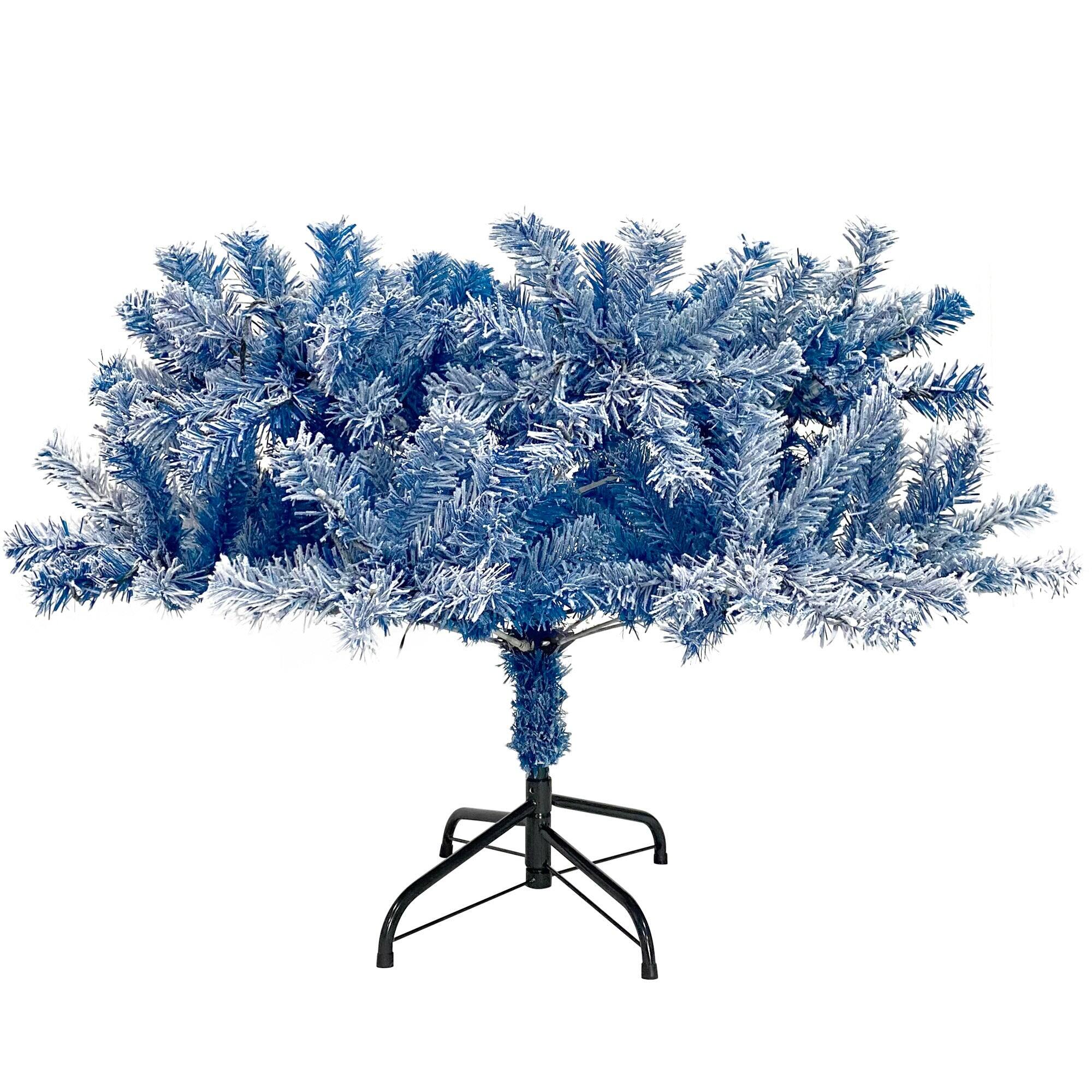 Alt View 9. BreeBe - 6FT Pre-Lit Hinged Artificial Fir ChristmasTree - Blue.