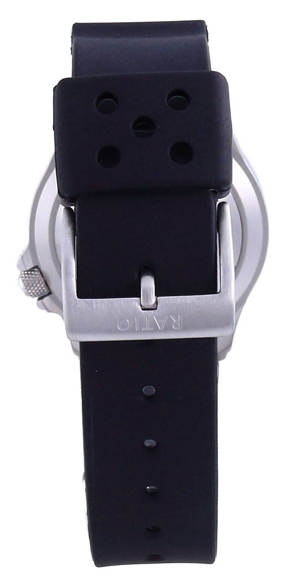 Back. RATIO - FreeDiver Professional 500M Sapphire Automatic 32BJ202A-BLU Men's Watch - Blue.