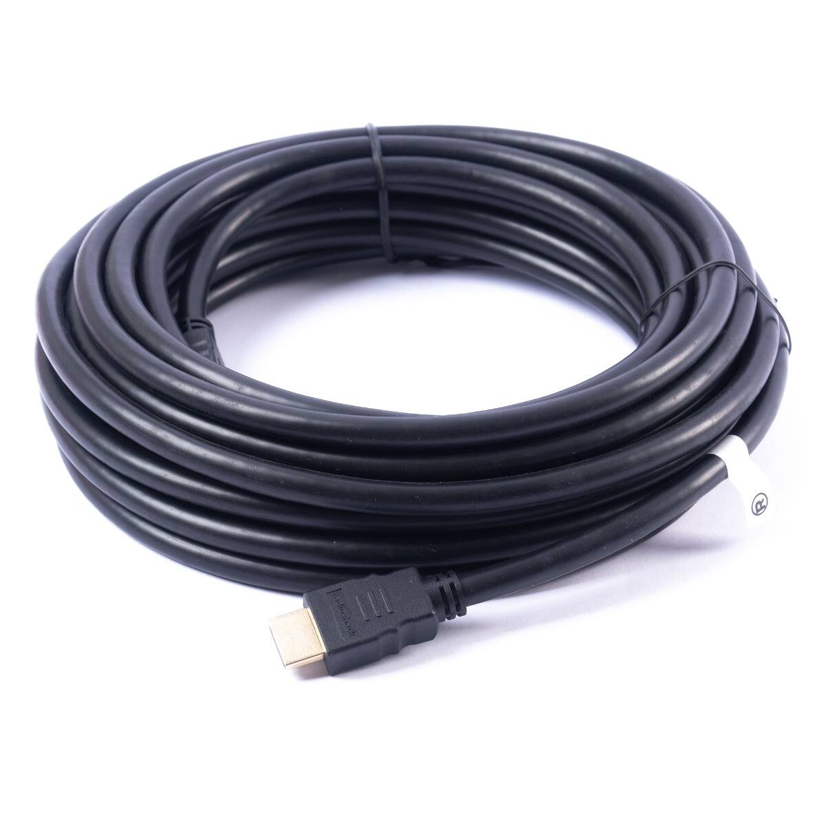 Back. RadioShack - HDMI 2.0 4K Round Cable with Ethernet Male to Male - 9.8m / 32 Feet - Black.