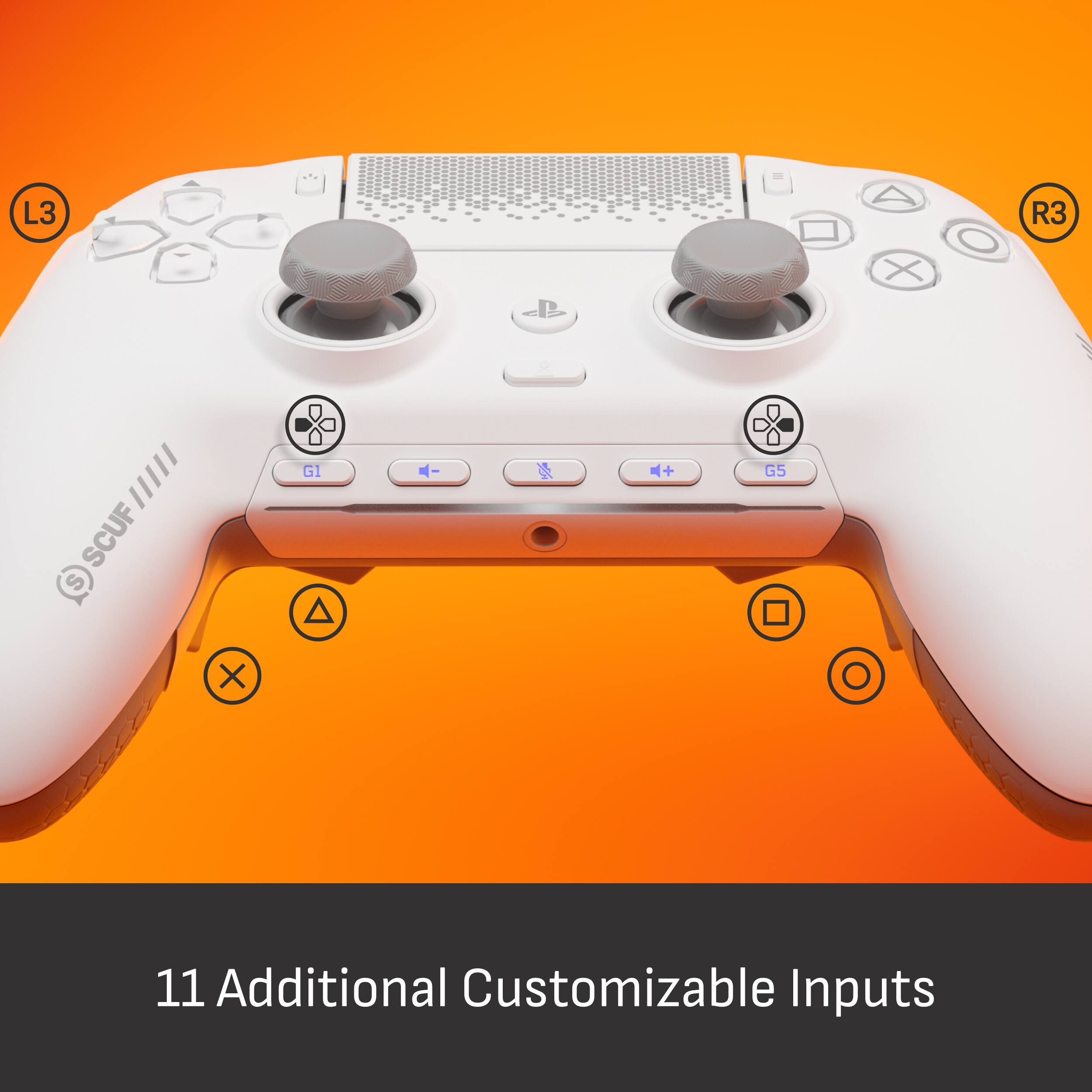L3 R3 SCUF S a - + G5 X 11 Additional Customizable Inputs
