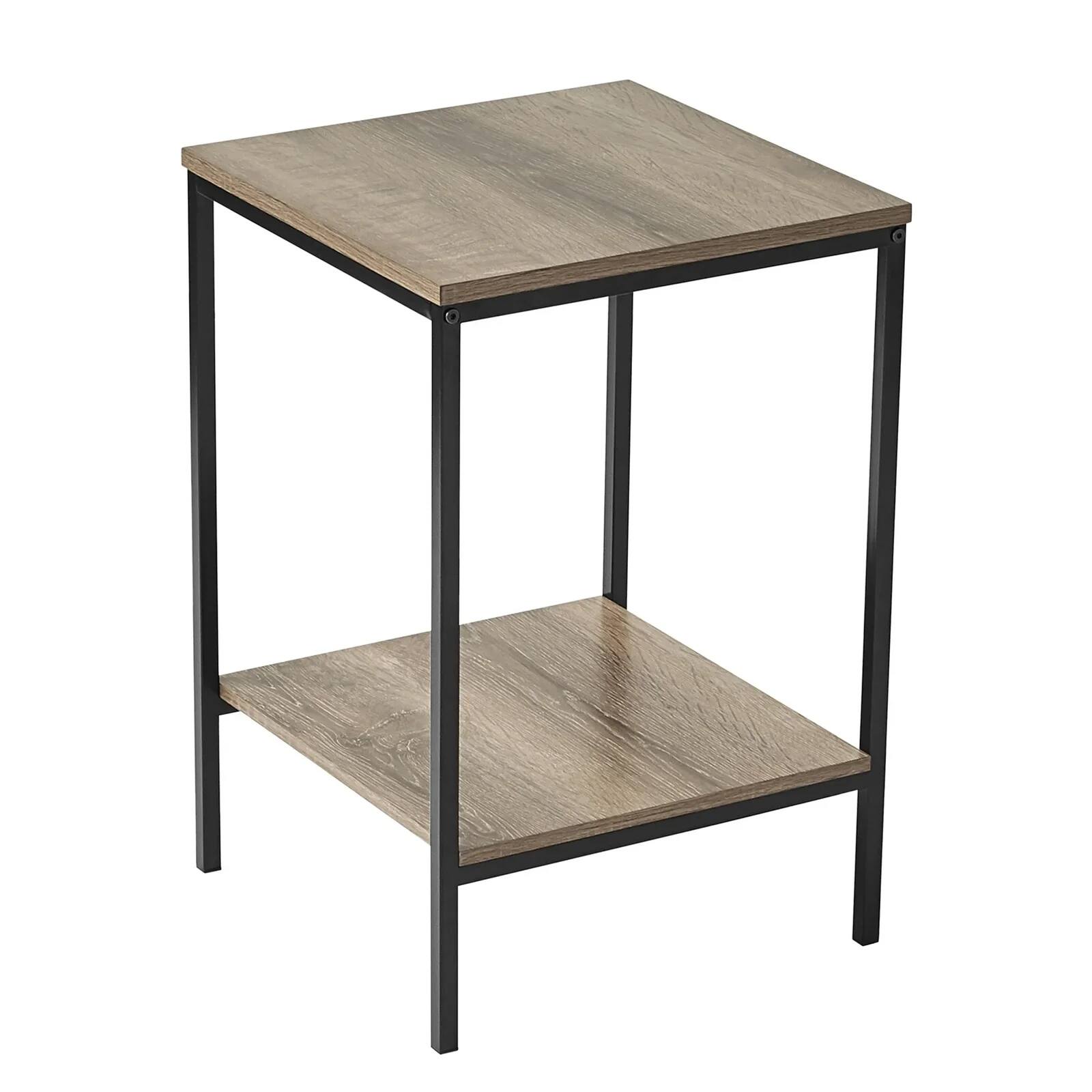 Alt View 3. SKONYON - Contemporary 3-Piece Rectangular Particle Board Coffee Table Set - Natural.