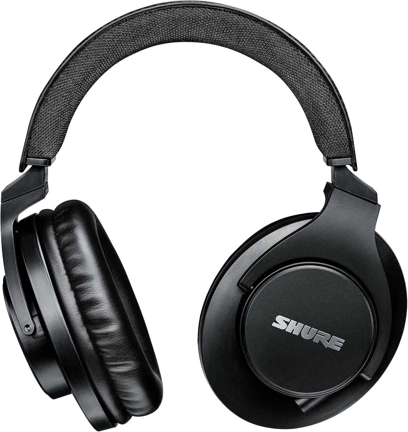 Left. Shure - Shure SRH440A Over-Ear Wired Headphones for Monitoring & Recording, Professional Studio Grade, Enhanced Frequency Respon - BLACK.