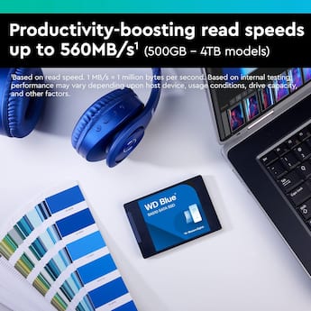 Western Digital 4TB WD Blue SA510 SATA Internal SSD SATA III 6 Gb Western Digital 4TB WD Blue SA510 SATA Internal SSD SATA III 6 Gb