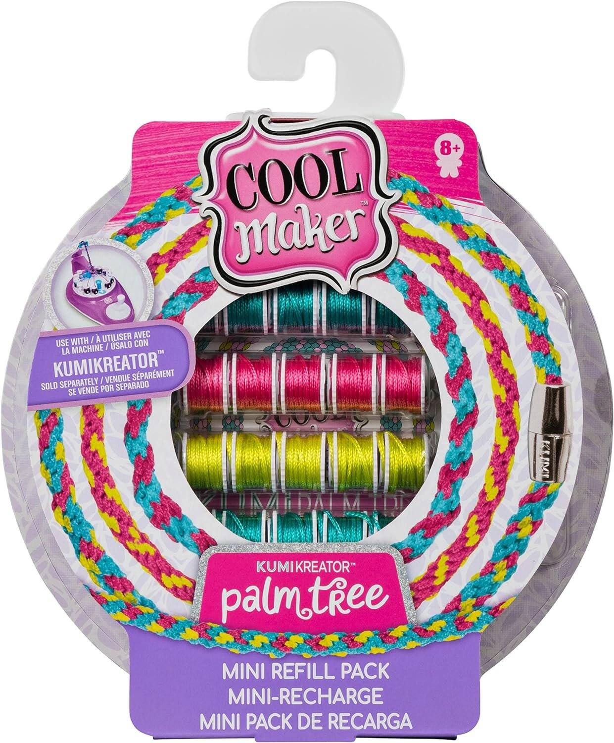 COOL Maker 7 M 8+  
A UTILISER AVEC / USE WITH / CON MACHINE / USALO LA KUMIKREATOR  
VENDU SEPARATEMENT / SOLD SEPARATELY / SE VENDE POR SEPARADO  
KUMIKREATOR  
palm tree  
MINI REFILL PACK / MINI-RECHARGE / MINI PACK DE RECARGA