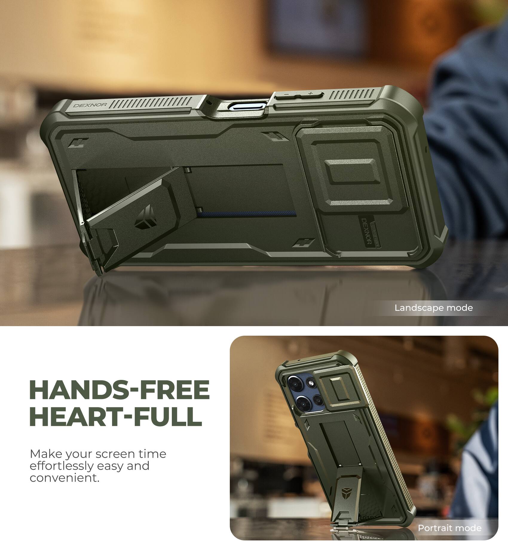 DEXNOR DEXNOR | Landscape mode

HANDS-FREE HEART-FULL

Make your screen time effortlessly easy and convenient.

Portrait mode