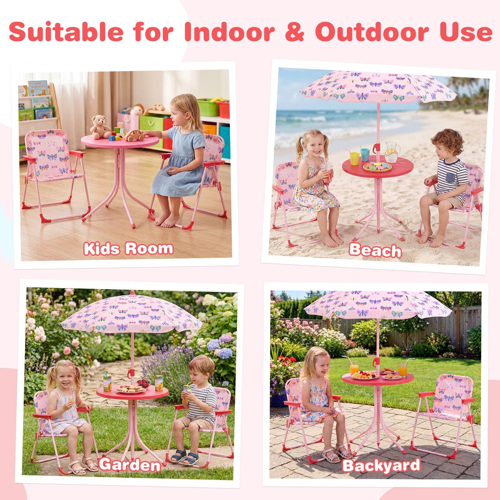 Suitable for Indoor & Outdoor Use

Kids Room  
Beach  
Garden  
Backyard