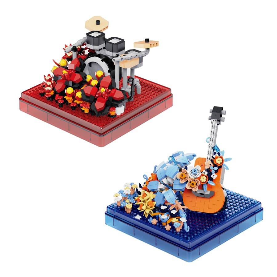 Front. NICHOLAS KLEIN - Musical Instruments Blocks Building Sets Classical Famous Block Set 1500 For Adults And Guitar Drum With Cl... - G&d.