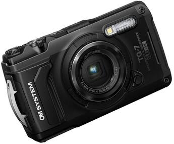 OM System Olympus Tough TG 7 12MP Black Digital Camera with OM System Olympus Tough TG 7 12MP Black Digital Camera with