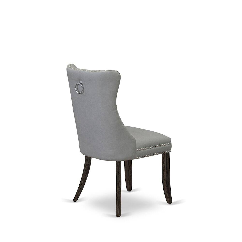 Left. East West Furniture - Parson Dining Chairs - Brown.