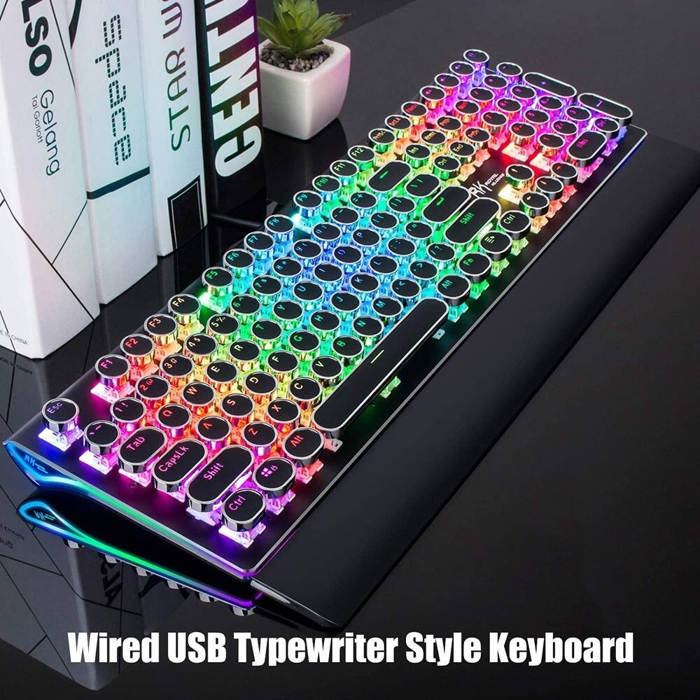 Wired USB Typewriter Style Keyboard