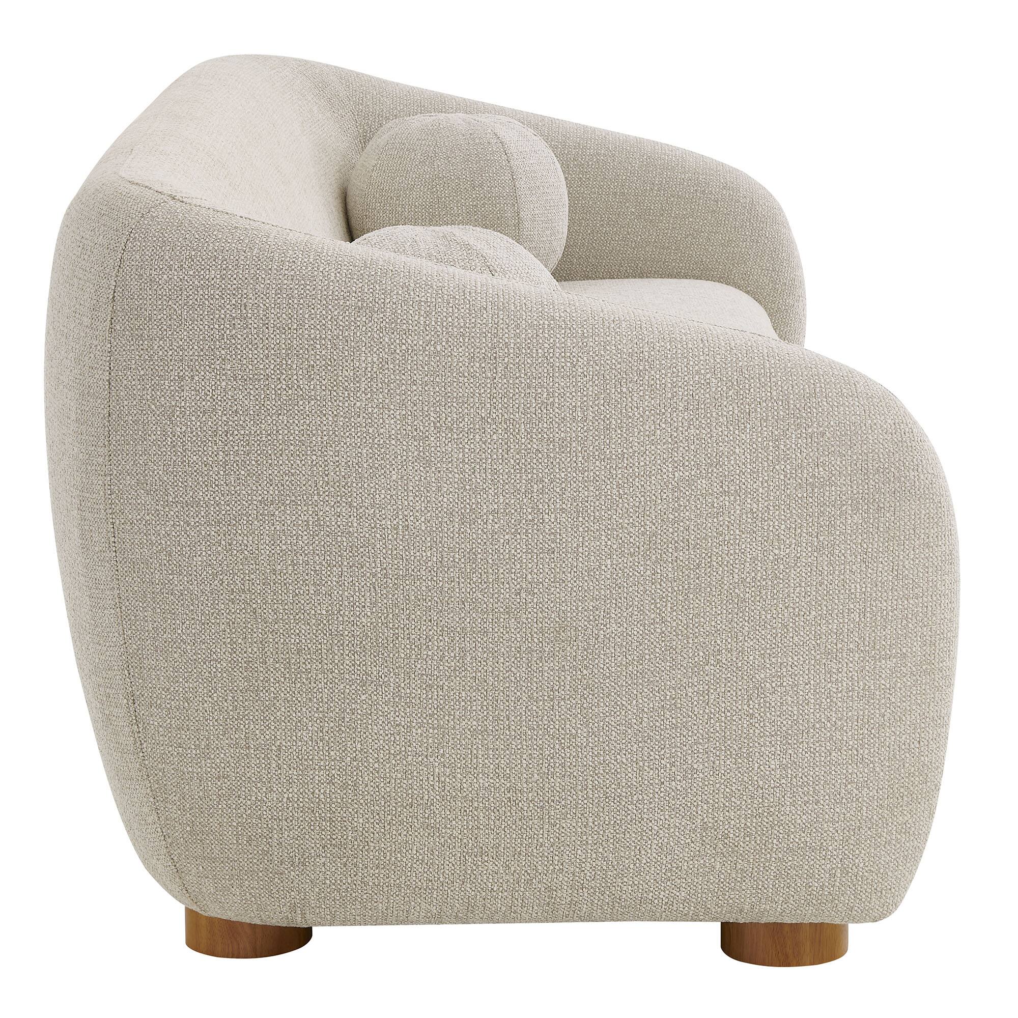 Alt View 1. Modway - Holland 85" Chenille Fabric Sofa by Modway - Gray.